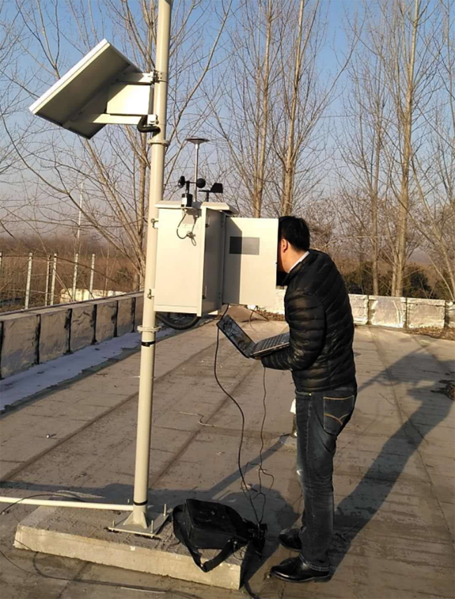 微型空氣站安裝現場