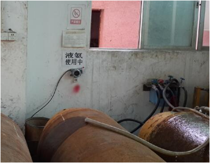 在線式氣體探測器安裝現(xiàn)場